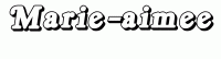 Dessin a colorier du prenom Marie-aimee