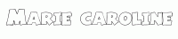Dessin a colorier du prenom Marie-caroline