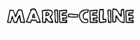 Dessin a colorier du prenom Marie-celine