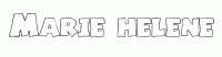 Dessin a colorier du prenom Marie-helene