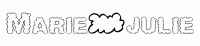Dessin a colorier du prenom Marie-julie