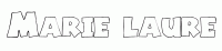 Dessin a colorier du prenom Marie-laure