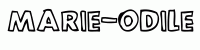 Dessin a colorier du prenom Marie-odile