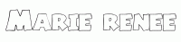 Dessin a colorier du prenom Marie-renee