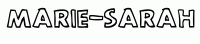 Dessin a colorier du prenom Marie-sarah