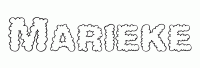 Dessin a colorier du prenom Marieke