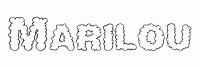 Dessin a colorier du prenom Marilou