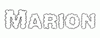 Dessin a colorier du prenom Marion