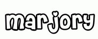 Dessin a colorier du prenom Marjory