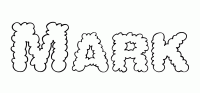 Dessin a colorier du prenom Mark