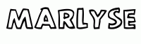 Dessin a colorier du prenom Marlyse