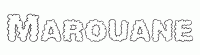 Dessin a colorier du prenom Marouane