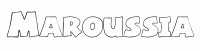 Dessin a colorier du prenom Maroussia