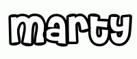Dessin a colorier du prenom Marty