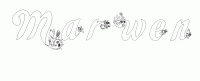 Dessin a colorier du prenom Marwen
