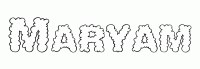 Dessin a colorier du prenom Maryam