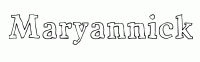 Dessin a colorier du prenom Maryannick