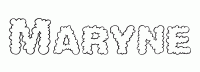 Dessin a colorier du prenom Maryne