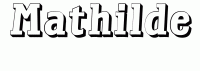 Dessin a colorier du prenom Mathilde