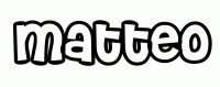 Dessin a colorier du prenom Matteo