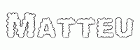 Dessin a colorier du prenom Matteu