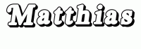 Dessin a colorier du prenom Matthias