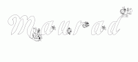 Dessin a colorier du prenom Maurad