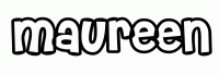 Dessin a colorier du prenom Maureen