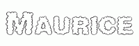 Dessin a colorier du prenom Maurice