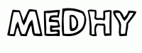 Dessin a colorier du prenom Medhy