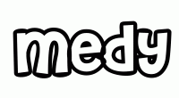 Dessin a colorier du prenom Medy