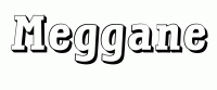 Dessin a colorier du prenom Meggane