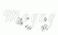 Dessin a colorier du prenom Meguy