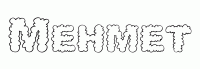Dessin a colorier du prenom Mehmet