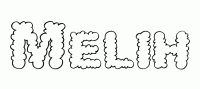 Dessin a colorier du prenom Melih