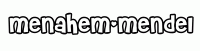 Dessin a colorier du prenom Menahem-mendel