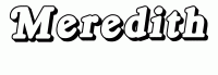 Dessin a colorier du prenom Meredith