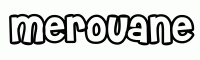 Dessin a colorier du prenom Merouane