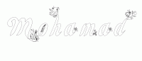 Dessin a colorier du prenom Mohamad