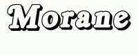 Dessin a colorier du prenom Morane