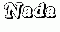 Dessin a colorier du prenom Nada