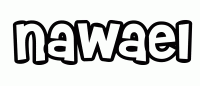 Dessin a colorier du prenom Nawael