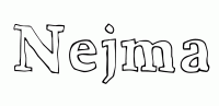Dessin a colorier du prenom Nejma
