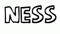 Dessin a colorier du prenom Ness
