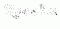 Dessin a colorier du prenom Nessim
