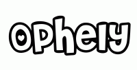 Dessin a colorier du prenom Ophely