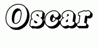 Dessin a colorier du prenom Oscar