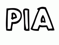 Dessin a colorier du prenom Pia