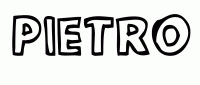 Dessin a colorier du prenom Pietro