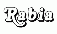 Dessin a colorier du prenom Rabia